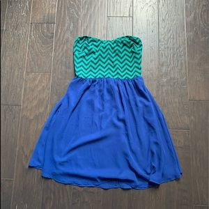 (EUC) Strapless Mini Dress SMALL